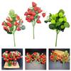 Artificial Strawberry Fruit Branch Realistic Home Decors For Party Wedding Table Centerpiece Year Round Decoration