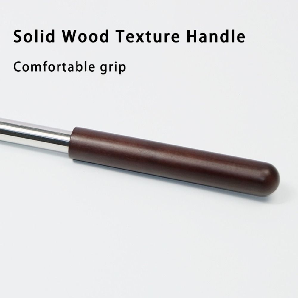 Solid Wood Handle Tour Guide Flag Pole Retractable Teaching Pointer Flagpole Teaching Tool