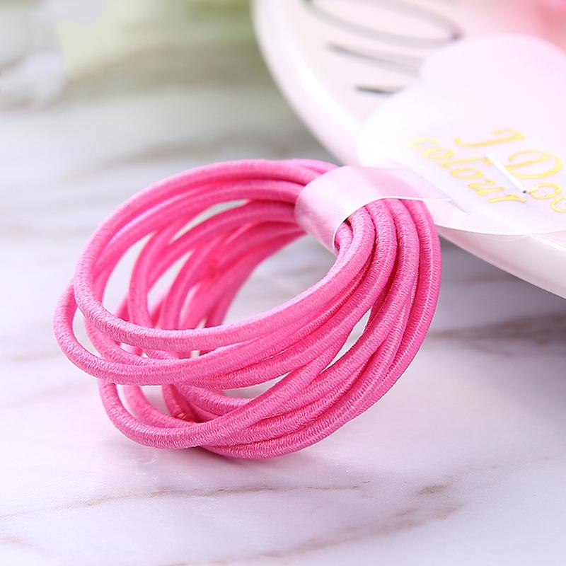 100PCS/bags 2mm Diameter 3cm Kids Nylon Elastic Hair Bands Ponytail Holder Rope Elasticity Hair Ties for DIY Hair Accessories