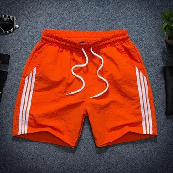 Мужские летние быстросохнущие эластичные спортивные шорты — повседневные, свободного кроя, длина три четверти