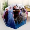 Disney Frozen Princess Elsa Automatic Open/Close Umbrella - Cute Umbrella with Cute Design, Portable 3-Fold Compact Umbrella