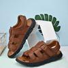 Open-toe Summer Mens Casual Shoes Comfy Leather Quick Dry Sandals Outdoor Sports Male Beach Footwear New Design Leisure Sandals