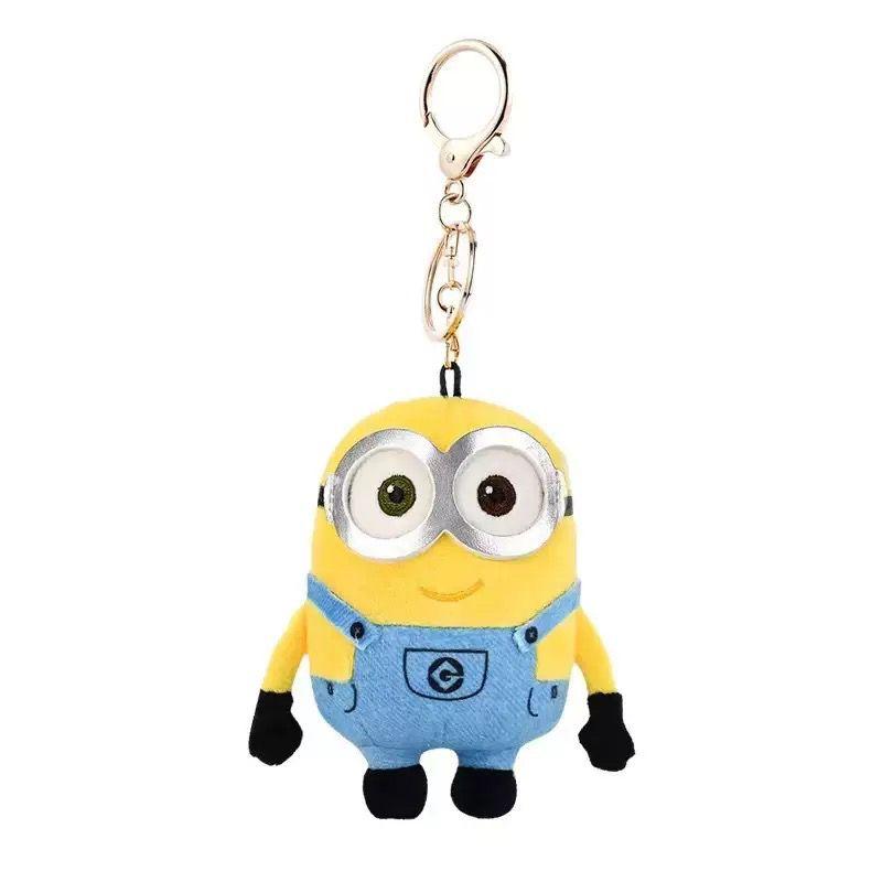 Potdemiel Officially Licensed Universal Cartoon Minions Bag Pendant Cute Plush Toy Keychain Bag Charm Trendy Decorative