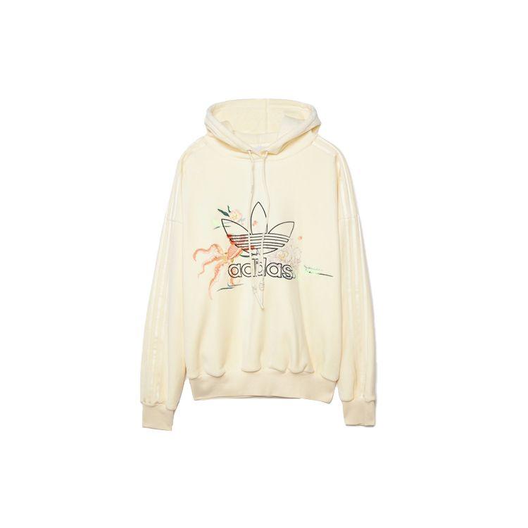 Adidas Оригиналы X Angel Chen Collaboration вышитый логотип узор спортивная толстовка женские толстовки Off-White GM8743