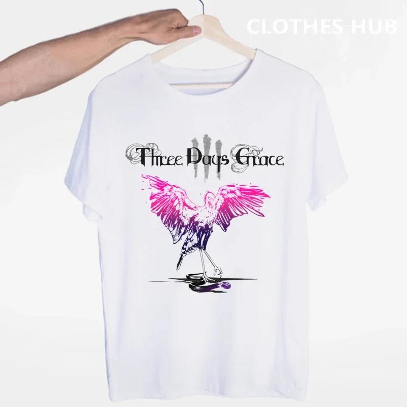 Three Days Grace Music Band T-shirt O-Neck Short Sleeves Summer Casual Fashion Unisex Unisex And Wo Unisex Tshirt Shirt