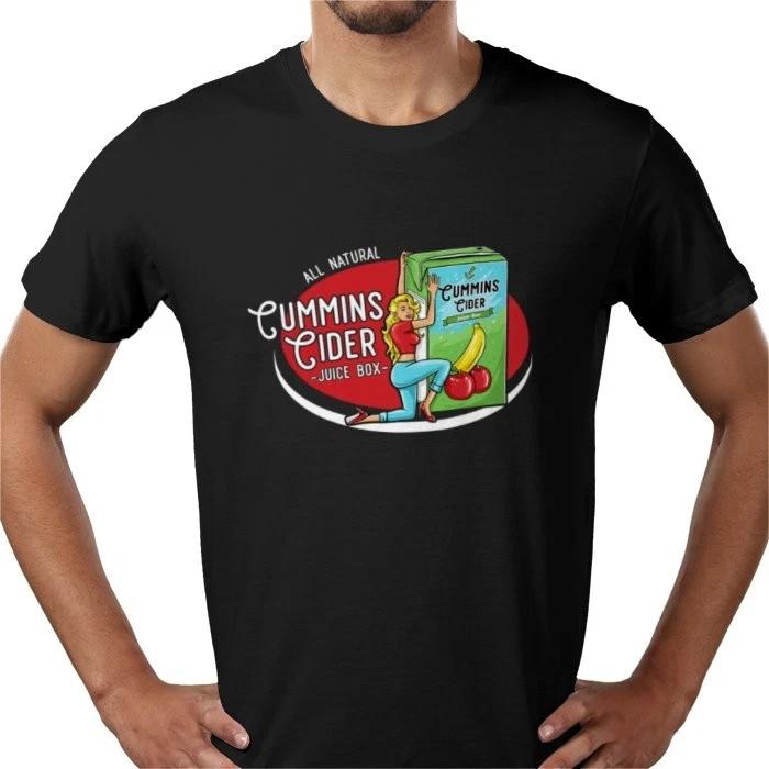 Cummins Cider Juice Box T shirt Tee funny humour 100% cotton - UK all sizes