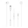 Écouteurs Semi Intra-auriculaires - TNB - SWEET - Blanc - Filaire - Adaptateur USB Type-C