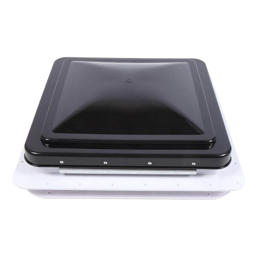 14in RV Roof Vent Fan with DC12V Motor Sun Resistant 6 Inch Blade Black Cover for Trailers Motorhomes