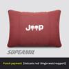 Car Suede Headrest Pillow For Jeep Compass Gladiator Patriot Commander Wrangler JK JL Grand Cherokee Renegade Seat Waist Cushion ALQ1