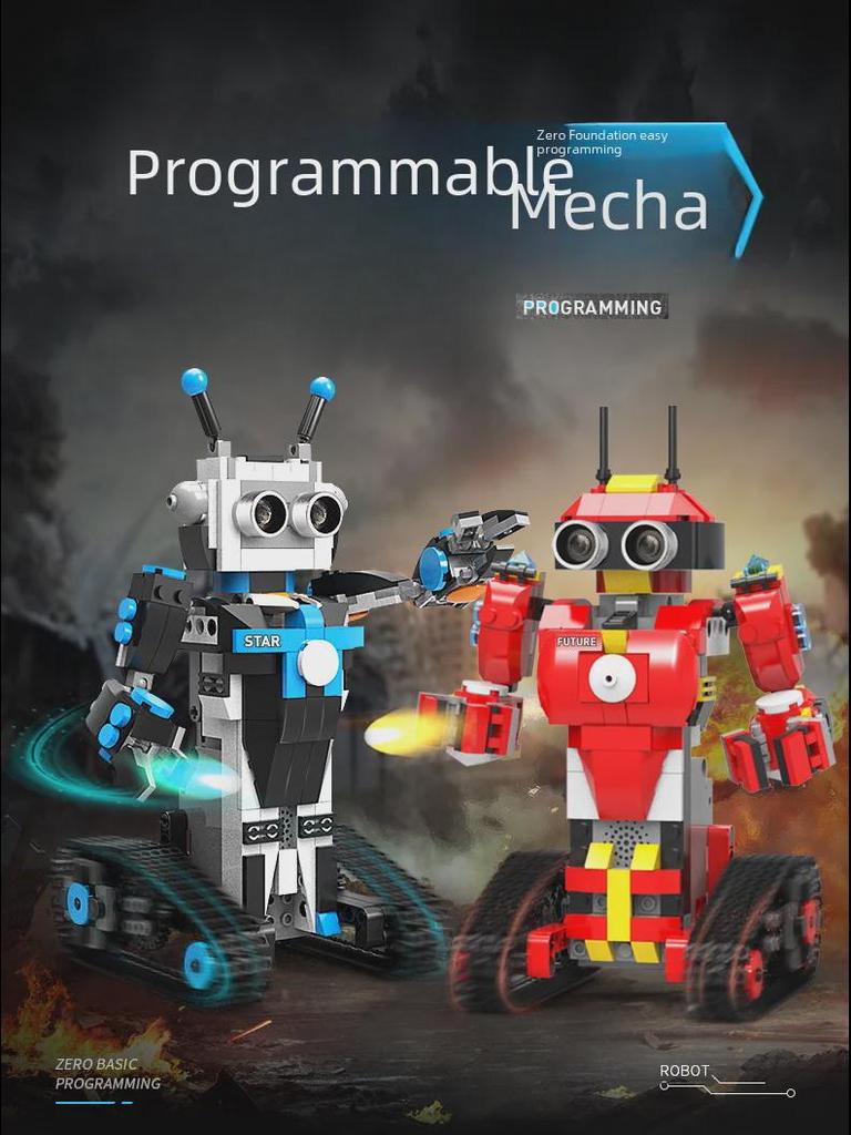 STEM Educational Robot MOC Building Blocks for Kids