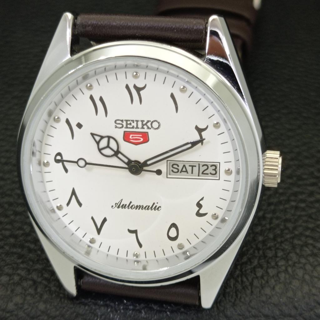 АВТОМАТИЧЕСКИЕ ВИНТАЖНЫЕ ВОССТАНОВЛЕННЫЕ МУЖСКИЕ ЧАСЫ SEIKO 5 6309A ЯПОНИЯ БЕЛЫЕ a441212-4 Sk-a441212