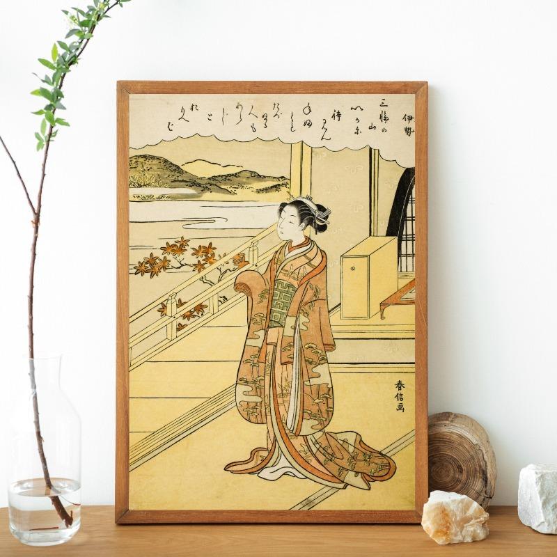Japanese Geisha Illustration Poster Print Sexy Women Ukiyo E Canvas Painting Antique Asian Wall Art Living Room Home Decor Gifts