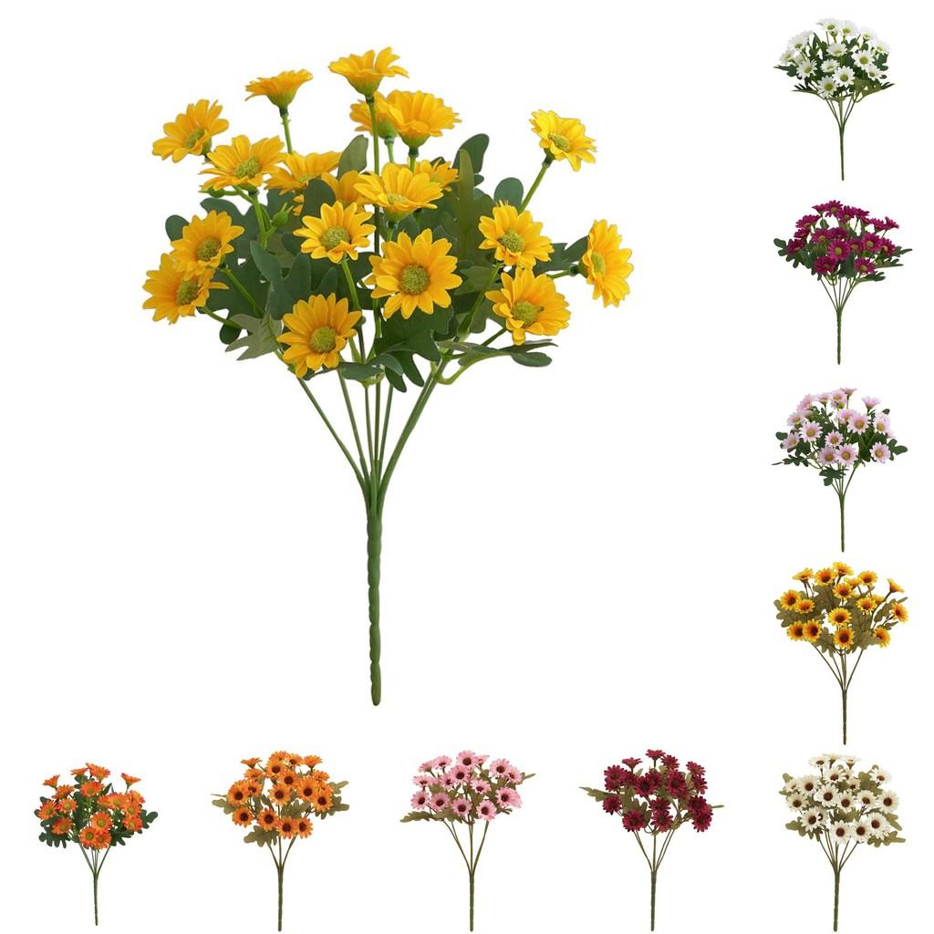 Daisy Artificial Bouquet With Silk Flowers For Home Decor Props Photography