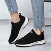 New Four Seasons Lightweight Sports Shoes Female Students Running Shoes Breathable Fly-woven Lace-up Casual Shoes
