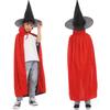 Death Reaper Magician Cloak Wizard Robe Double Layer Witch Clothes Kid Gifts
