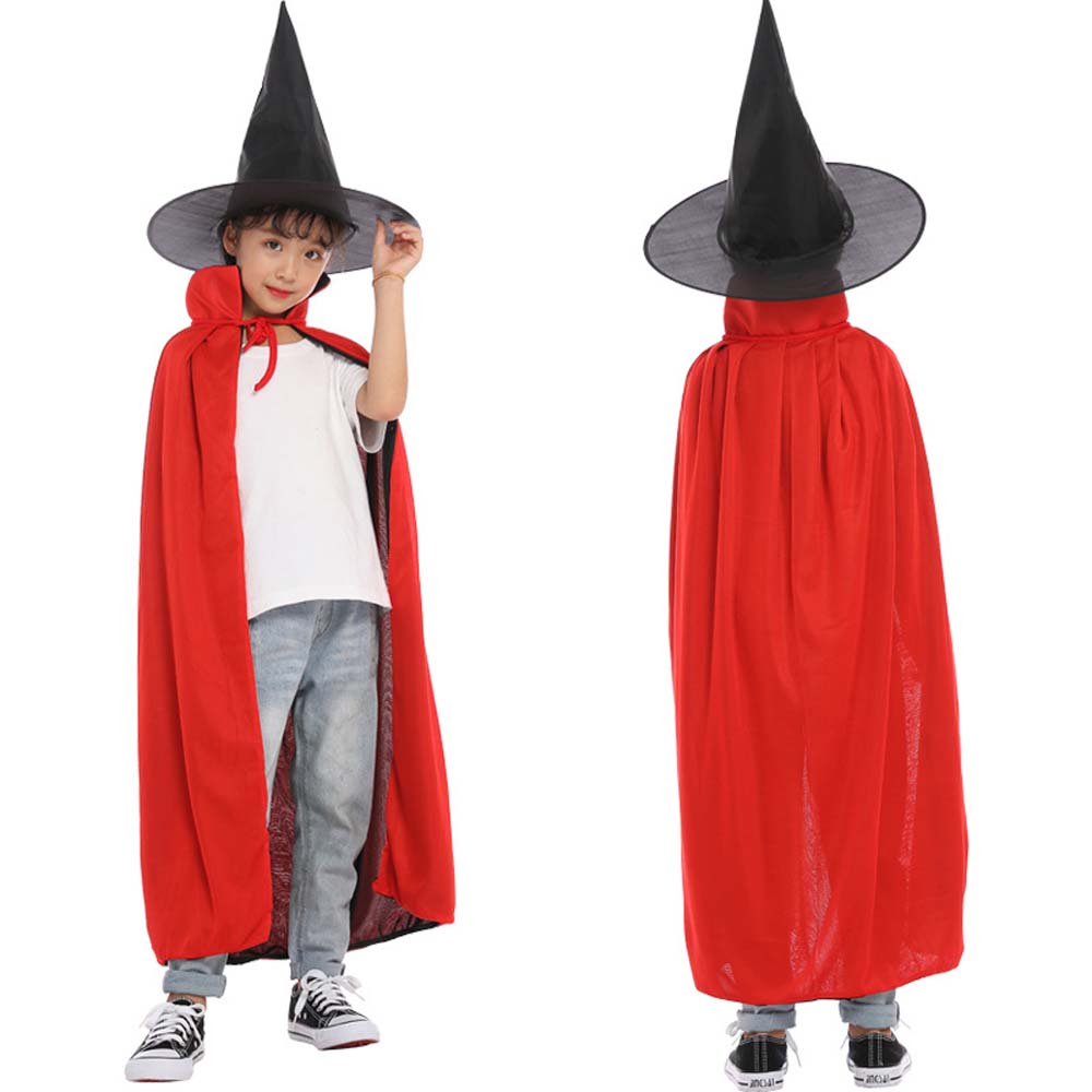 Performance Costumes Halloween Cloak with Hat Witch Clothes  Scary Costumes
