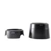 ATAK Canon Lens Hood Compatible with and 58mm Filters Set for Canon EOS Kiss and X7i Double Zoom Lens Kit EW-63C ET-63 (2 Filters) - Black, 4-Piece