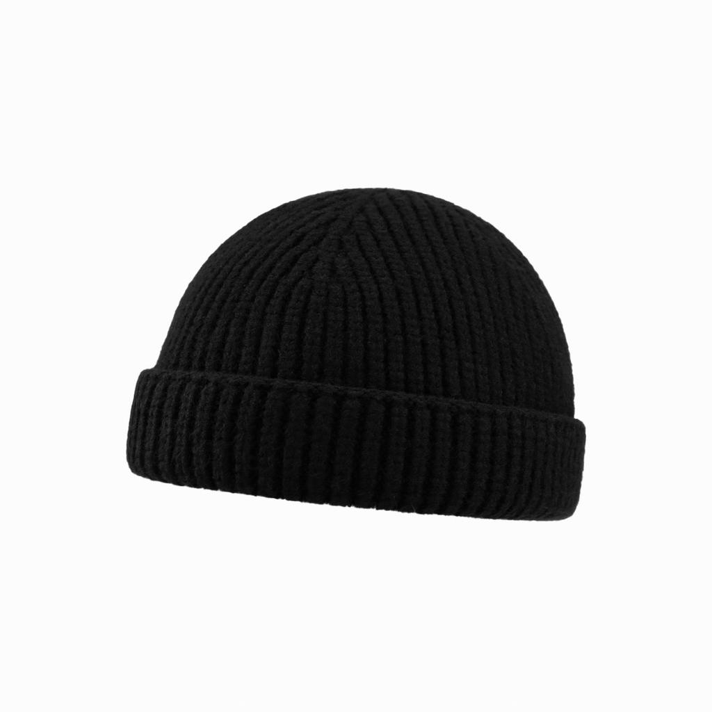 Мужская шерстяная вязаная шапка-бини в японском стиле, теплая, ветрозащитная, для осени и зимы