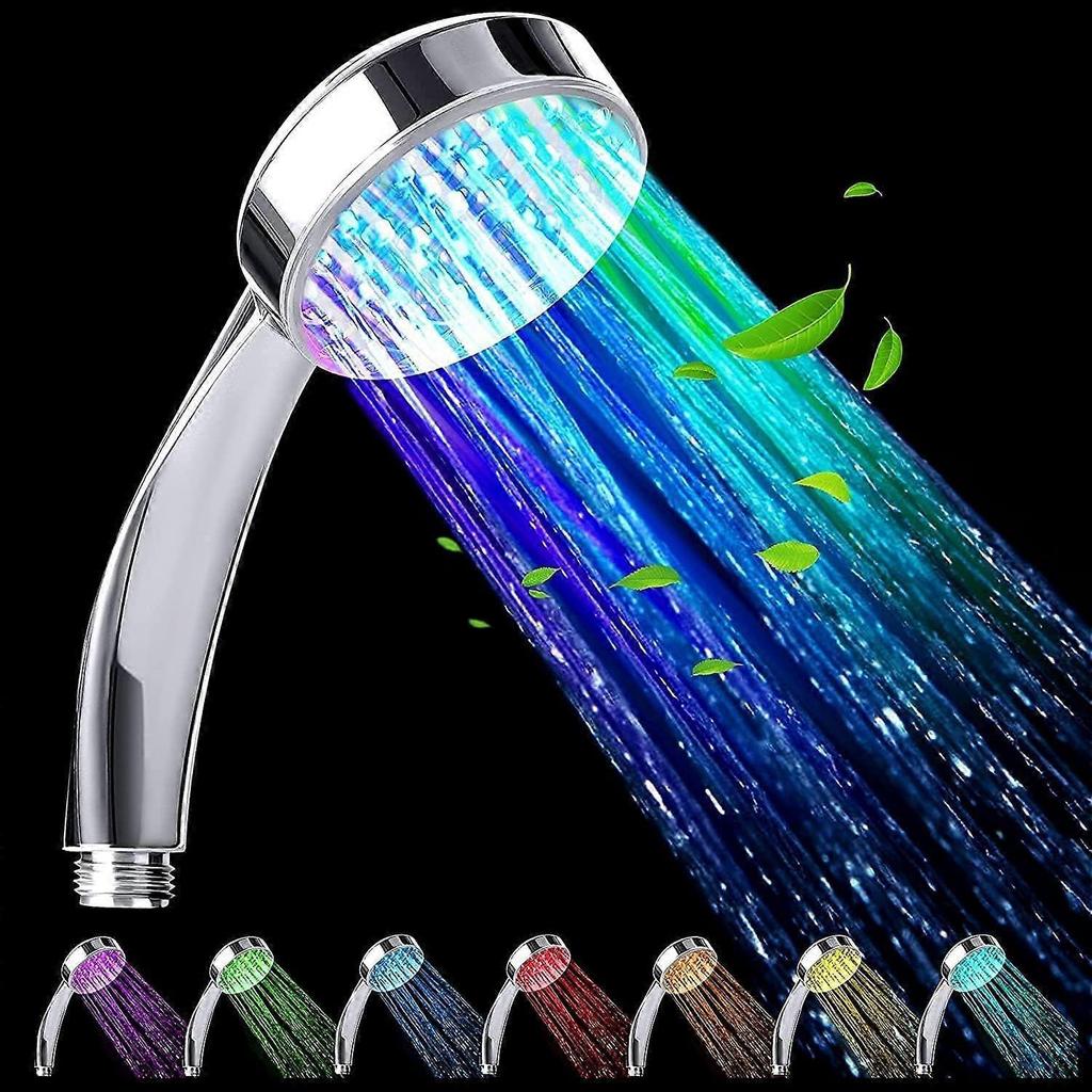 Pommeau Douche Led, Pomme De Douche Haute Pression Changement Automatique De 7 Couleurs, Douchette Douche Salle De Bain Universelle Pour Maison, Htel