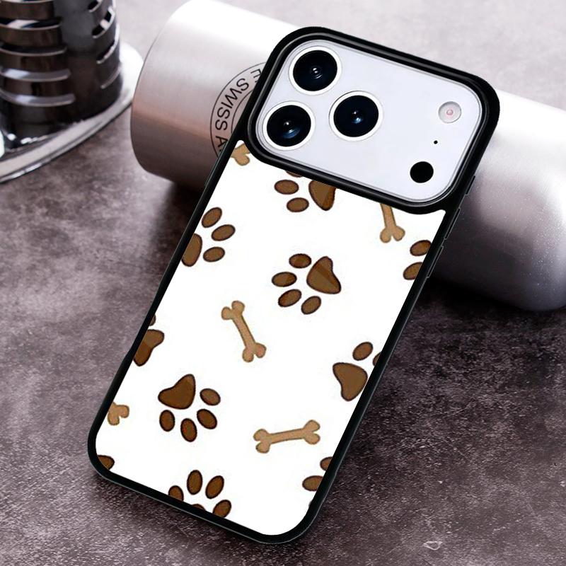 Чехол для телефона с узором лапок, милый, для собаки, кошки, для iPhone 17 16 15 Pro Max Air 14 13 12 11 Plus, противоударный, Capa Cover