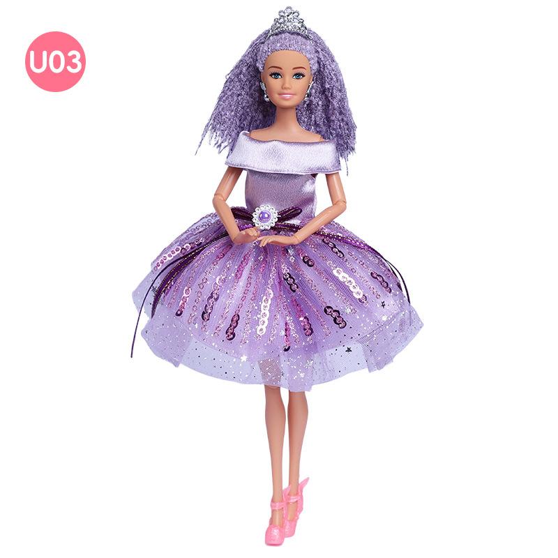 Кукла Барби 30 см с грязными косичками, европейская и американская личность, многосуставной подвижный целый комплект упакованной кукольной кружевной одежды