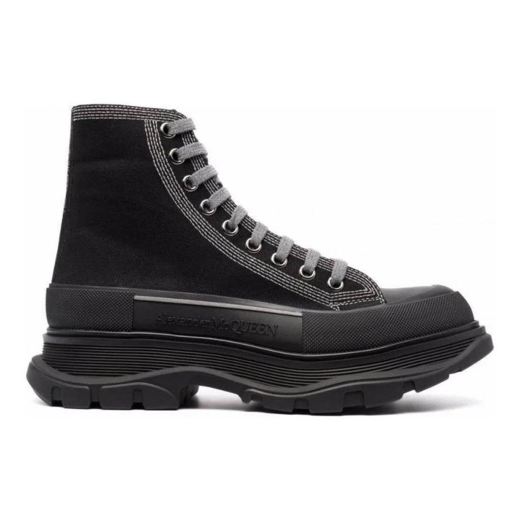 Alexander Mcqueen Кроссовки Tread Slick High Top 'Черный Серый' 662681W4MV81081