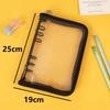 A5 Binder Cute Transparent Binder Notebook Filing Cabinet A5 Ring Pockets Leaf Filing Cabinet A5 Macaron Binder HYJ02