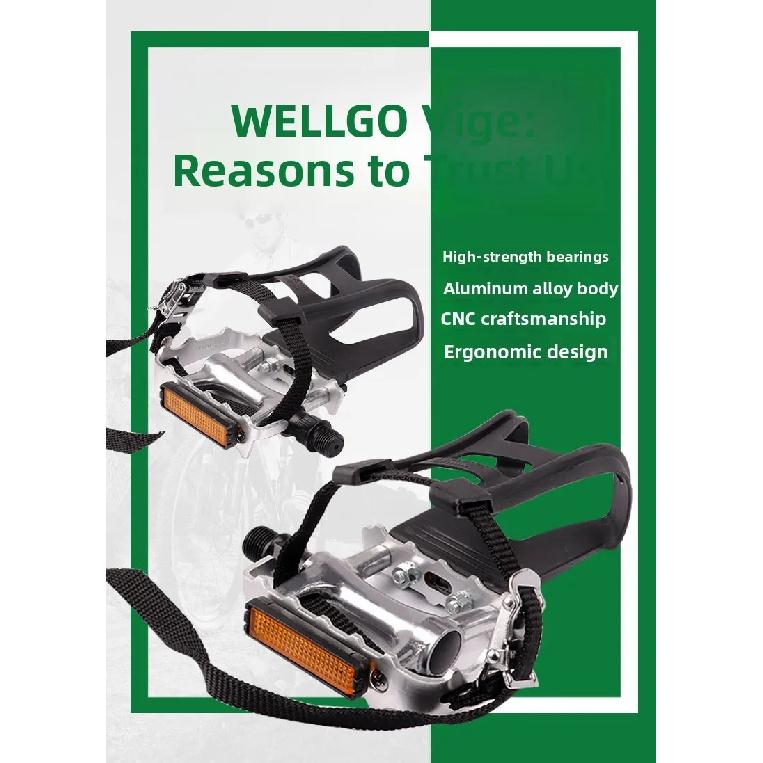 Педали для горного велосипеда Wellgo Педали для ног с подшипником с собачьей пастью M248 Универсальные педали Аксессуары для оборудования для езды на велосипеде