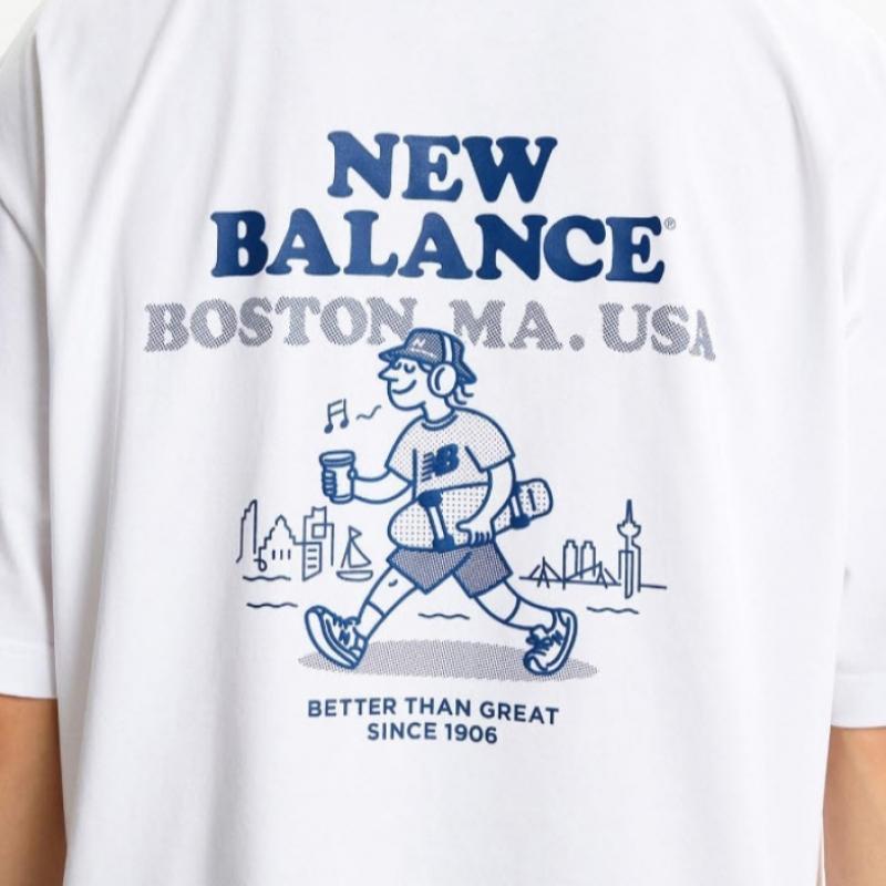 New Balance Tee Lqj Nbnee21523 10 Uni Nb BOy BOstOn ShOrt Sleeve Tee O