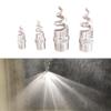 Spiral Cone Atomization Nozzle 1/4" 3/8" 1/2" 3/4" 1" Male Thread Plastic Sprayer Head Stainless Steel Irrigation Mist Sprinkler