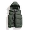 Vest Men's Autumn and Winter Loose Trendy Brand Hooded Casual Vest Thickened Bread Jacket Vest