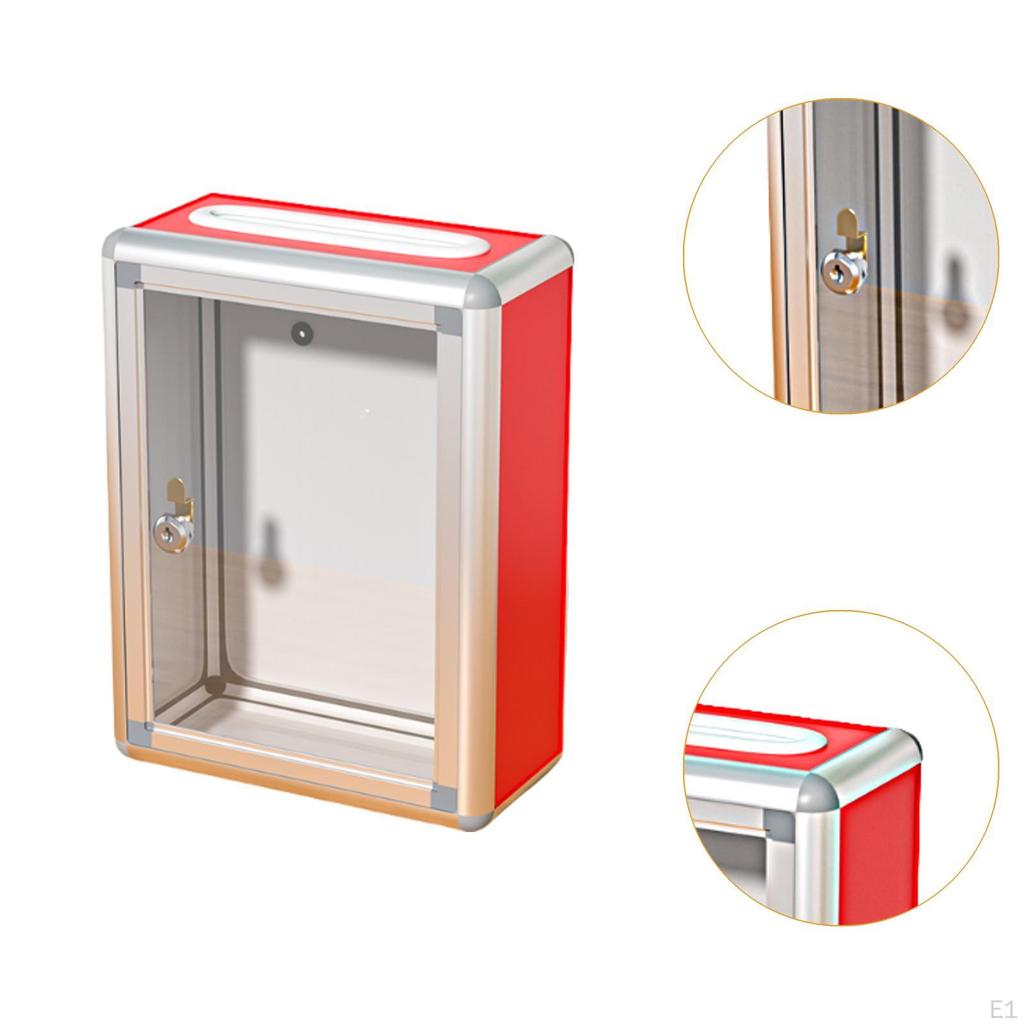 Donation Lockable Ballot Drop Container for Reception Survey