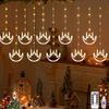 Diwali Usb Curtain String Lights Hanging Diya Ring Ornaments 8 Modes Window Curtain Light Home Mandir for Muslim Holiday Decor
