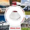 1/5/6M RV Rain Gutter Silicone Rubber J-Shape Design Weather Stripping Self-Adhesive Backing UV Resistant