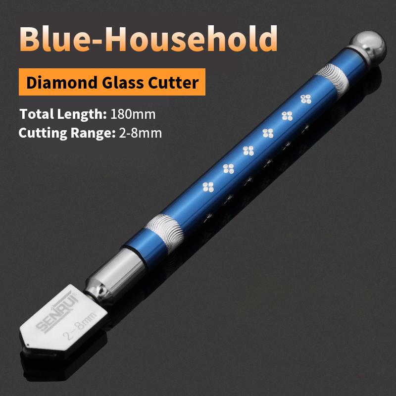 1 шт. Многоцветный профессиональный плиткорез для стекла, портативный стеклорез с алмазным наконечником, нож для стекла ручной инструмент