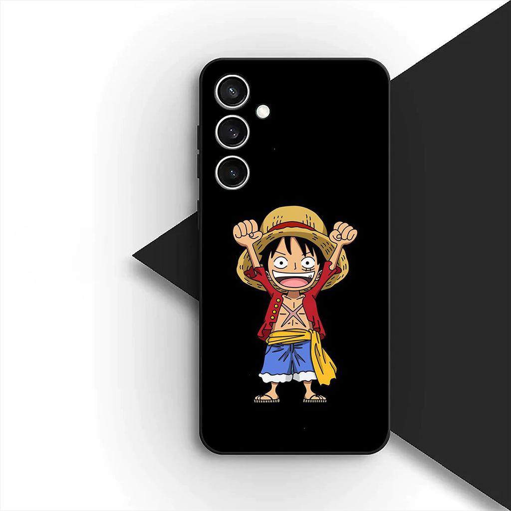 Cover for Samsung Galaxy A35 A36 A55 A26 A05 A06 A14 A50 A51 A53 A54 A12 A13 A23 Phone Case Red Hair One Luffy Pieces Shanks