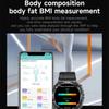 2025 New Accurate Measurement Uric Acid Blood Fat Blood Pressure Body Analysis Smart Watch ECG+PPG SmartWatch Men for IOS Android