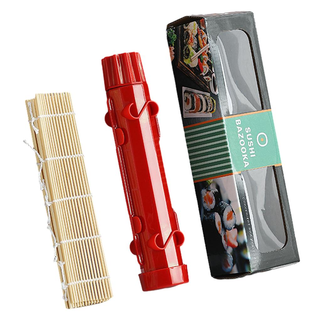 1 шт. Инструменты для суши, набор для суши с бамбуковым ковриком для роллов для начинающих, набор форм для самостоятельного приготовления суши для роллов с овощами и мясом