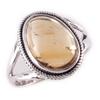 Natural Citrine Gemstone Handmade 925 Solid Sterling Silver Ring Size 7 d7L37