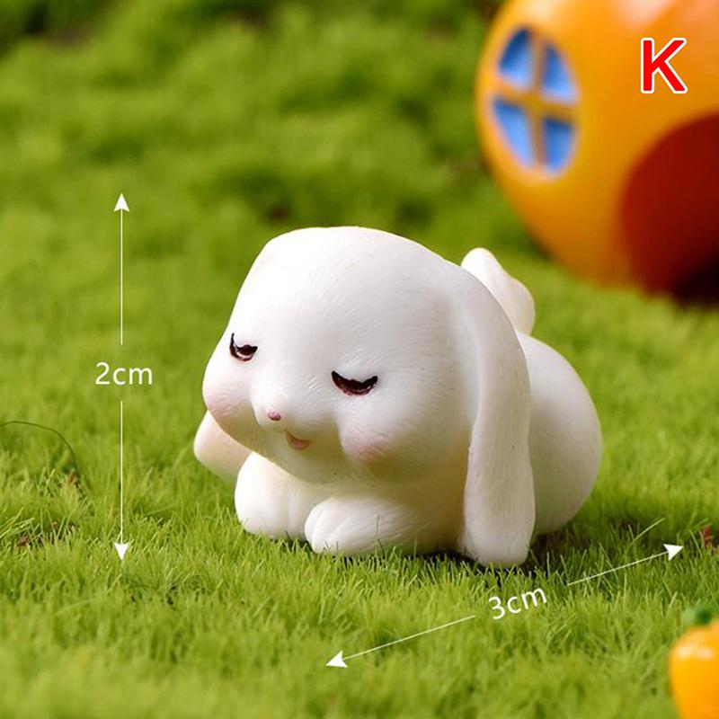 Фигурка Кролика Микро Пейзаж Diy Домашний Декор Миниатюрный Фея Декор Сада