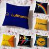 Подушка для путешествий L-Lufthansa Чехол Премиум Комфорт Двусторонний Чехол для Подушки - Дизайн Два в Одном для Любой Комнаты и Салона Автомобиля