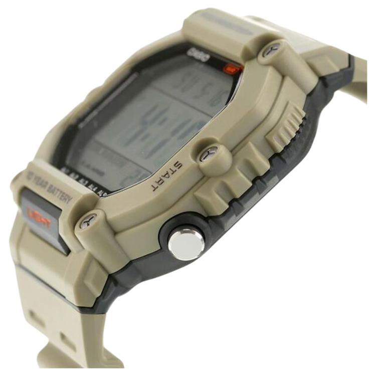 Casio ЦИФРОВЫЕ Часы на кварцевом механизме, водонепроницаемость 100 м, унисекс, серый циферблат AE-1600H-5AV