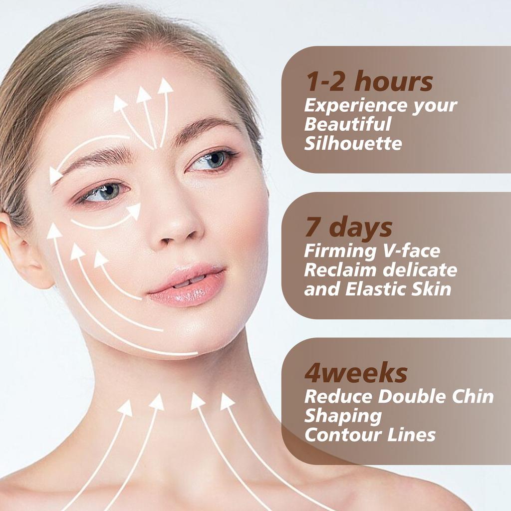EELHOE Маска для подтяжки лица, мягкий гель, лента против морщин, отбеливающая кожа, бандаж, пояс для похудения, V-образный пластырь, уменьшает двойной подбородок