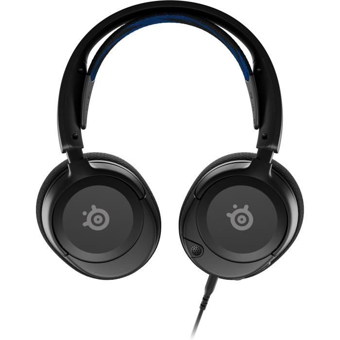 Casque-Micro Gaming STEELSERIES Arctis Nova 1P - Noir - Compatible toutes plateformes - Micro antibruit IA