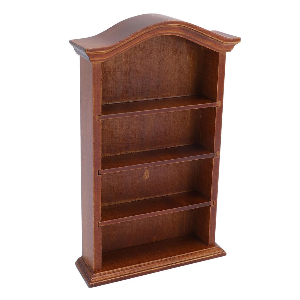 Книжная полка для кукольного домика 1:12 масштабных аксессуаров для украшения 4 этажа миниатюрный кукольный домик книжная полка для дома