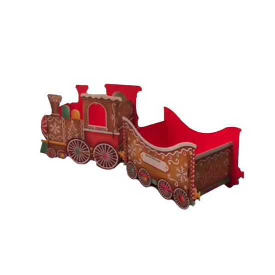 Christmas Presents Train Toy Santa Gift Boxes Express Gingerbread Classical Train Ornament Holiday