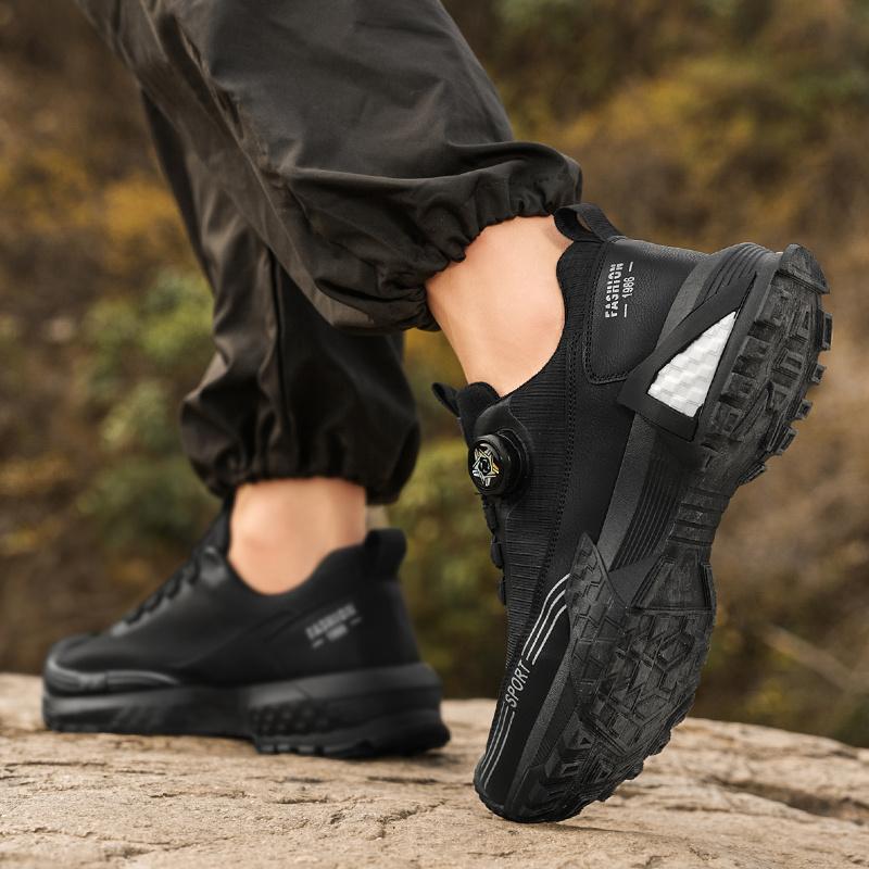 Поворотная пряжка, альпинистские треккинговые ботинки, мужские дышащие сетчатые, мужские уличные походные ботинки, противоскользящие, для ходьбы, кемпинга, спорта, трейлраннинга