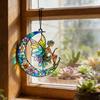 Ловец солнца Акриловый эффект витража Бабочка/Стрекоза/Фея Орнамент Подвесной декор для окна Праздничный подарок для женщин мамы бабушки