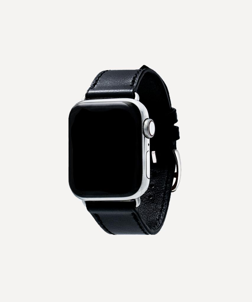 Adeo Ремешок для Apple Watch Galaxy Watch из кожи Коробка Шарф Чернильный Черный