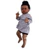 Куклы Reborn Baby Dolls Реалистичная афроамериканская черная кукла-девочка 22 дюйма Подарок на день рождения с игрушкой
